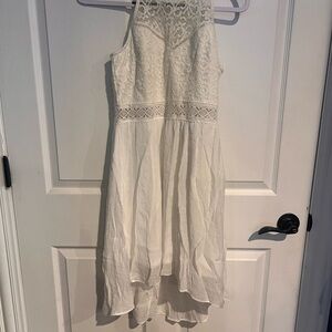 by & by Ivory Lace High Low Dress